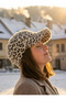 Women's White Plush Bucket Hat - Soft Fuzzy Winter Fisherman Hat - Warm-Keeping Accessory - 4