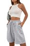 2-Piece Women's and Men's Unprinted Shorts Bermuda Unisex - 3