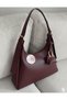 Strap Buckle Detail Mini Wallet Women’s Black Faux Leather Shoulder Bag
