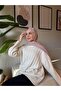 G Pattern Wool Cotton Shawl-Powder - 2