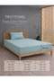 Home Textile 100% Cotton Fabric Made Elastic Bed Sheets in Single/Dual/King Size