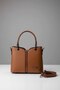 Women's Shoulder and Hand Bag - City Style Bag with Special Compartments and Adjustable Strap - 2
