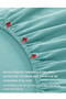 Home Textile 100% Cotton Fabric Made Elastic Bed Sheets in Single/Dual/King Size - 2