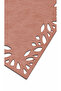 Deluxe Series Suede Faux Leather 6-Piece Placemat Set - 32X44Cm - Powder - 3