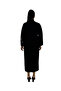 Plus Size Women's Viscose Leather Detailed Long Sleeve Half Zipper Long Dress - 3