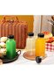 12Pcs Empty Plastic Reusable Square Shape Transparent 100ml/4Oz Bottles With Black Caps - 7