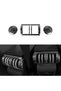 Atto 3 Rear Air Vent Outlet Frame - Abs Carbon Finish - Black - 3 Piece Set