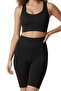 Shaping / Sculpting High Waist Long Corset - Black - 2