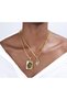 Set of 2 Heart Couple Necklaces | Gold Gift for Lover and Spouse - 3