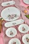 Pera Pink Floral 18 Piece Large Breakfast Set for 8 People, Breakfast Set - 3
