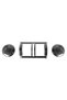 Atto 3 Rear Air Vent Outlet Frame - Abs Carbon Finish - Black - 3 Piece Set - 2