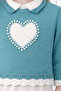 Pearl Embroidered Girls' Sweater 4098 - 2
