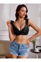 Women's Push up Front Fastened Padded Bonny Floral Patterned Stitch-Free Lace Bralet Bra Bra - 5