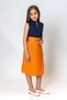 Girl's Sleeveless Blouse with Brooch Detail - 2