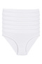 Seamless Lycra Bikini Women's Panties Pack of 6 White - 3