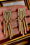 Zircon Stone Vintage Women's Earrings 7 cm - 3