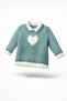 Pearl Embroidered Girls' Sweater 4098 - 3