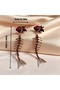 Long Fish Design Earrings - 3