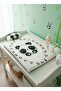 Unisex Baby Soft Textured Patterned Padded Bottom Cover Set - Care Cover 2 Piece Set 45X65 cm Panda