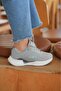 Women's White Orthopedic Sole Daily Sneakers 061 - 3