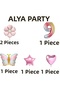Party Rainbow Number Foil Balloon Butterfly Birthday Set - 2