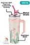 Diller Insulated Coffee Mug with Straw 1200ml up to 12 Hours Hot/Cold Cup Body Thermos