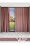Donatti Dusty Rose Star Blackout Single Wing Background Curtain - 2