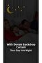 Donatti Dusty Rose Star Blackout Single Wing Background Curtain - 6