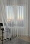 Herringbone Tulle Curtain 1/3 Dense Pleat Ecru Living Room, No Ironing Required Heavy Weighted Lead-Weighted - 5