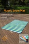 90X180 1 Person Foldable Washable Camping Tent Mat Beach Picnic Straw Garden Carpet Rug