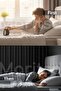 Blackout Series Blackout Light Proof Coffee No Pleats (1X1) Single Wing Sunshade Background Curtain - 5