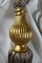 Fon Perde Bağlama Gold Kuka Milk Coffee Ceiling Luxury Cornice Bracket Single Piece - 4
