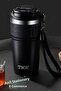 Tkk New Collection - 630ml Stainless Steel Thermos with Hanger Coffee Mug Flask