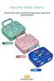 Bento 1000ml Lunchbox New Collection Single Layer 3 Compartments Abs Plastic Children's Lunch Box Food Container - 7