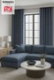 Natural Texture Linen Look Background Curtain – Extra-Firm Gathered, Rich Color Cartel Model, Simple and Stylish - 4