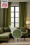 Natural Texture Linen Look Background Curtain – Extra-Firm Gathered, Rich Color Cartel Model, Simple and Stylish - 3