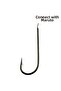 9491 Maru-Kaizu Straight Fishing Hook Black Nickel-No:17