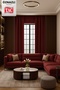 Natural Texture Linen Look Background Curtain – Extra-Firm Gathered, Rich Color Cartel Model, Simple and Stylish - 4