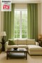 Natural Texture Linen Look Background Curtain – Extra-Firm Gathered, Rich Color Cartel Model, Simple and Stylish - 4