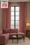 Natural Texture Linen Look Background Curtain – Extra-Firm Gathered, Rich Color Cartel Model, Simple and Stylish - 3