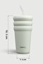 3 Bubble Two-Cap Straw Tumbler Steel Thermos 600 ml Lightest Sky St-247 - 8