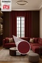 Natural Texture Linen Look Background Curtain – Extra-Firm Gathered, Rich Color Cartel Model, Simple and Stylish - 3