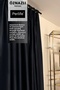 Black Blackout Curtain - Blackout - Economic Series - Without Pleats with Foam - Comes with Arm Tieback - 5