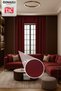 Natural Texture Linen Look Background Curtain – Extra-Firm Gathered, Rich Color Cartel Model, Simple and Stylish - 3