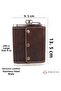 8 oz 240 Cc Dark Brown Crazy Leather Sheathed Handmade Steel Whiskey Hip Flask - 4