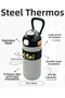 550 ml 316 Stainless Steel Thermos Flask Gray – Lockable Lid with Straw Shotay Beste - 3