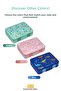 Bento 1300ml Lunchbox New Collection Single Layer 4 Compartments Abs Plastic Children's Lunch Box Food Container - 7