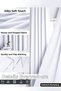 4-Tier Insulated White Sunshade Curtain - Anti-Dust, Warm, Cold and Sound Insulation - Does Not Want Ironing - 3