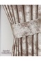 Milky Brown Istanbul Fund, Pattern New Season 1 / 3 Frequently Pleated Special Collection (Single Wing) Tulle, Curtain,