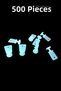 500 Pcs Machine Standing Curtain Roulette Button / Curtain Button 500 Pcs - 6